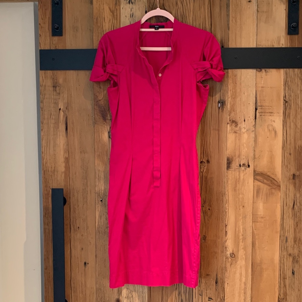 Bright Pink Women’s Shirt Dress